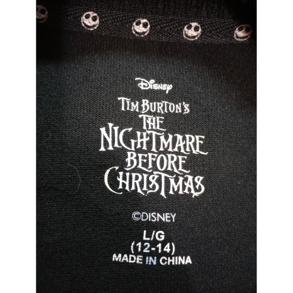 Disney Nightmare Before Christmas Sweater Womens Large Jack Skellington Sleepwea - Picture 6 of 8